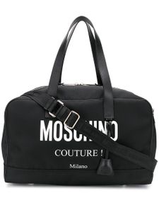 Moschino sac fourre-tout à logo imprimé - Noir