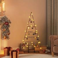 VidaXL Kerstdecoratie kerstboom 125 cm metaal zwart