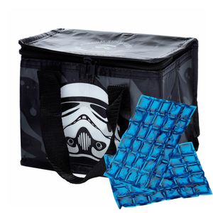 Puckator Kleine lunch koeltas met 2x flexibel koelelement - Stormtrooper print - 4,4 liter