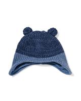 051 Babymuts Met Oren Blauw (blauw)