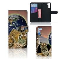 OPPO A91 | Reno3 | Telefoonhoesje | Met pasjeshouder | Roofdieren