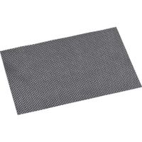 4x Rechthoekige placemats zilver geweven 29 x 43 cm - thumbnail