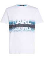 Karl Lagerfeld t-shirt en coton biologique à logo imprimé - Blanc