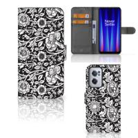 OnePlus Nord CE 2 Hoesje Black Flowers