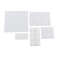 Kinzo Meubelvilt - 125x stuks - zelfklevend - anti-kras viltjes - wit Kinzo Meubelvilt - 125x stuks - zelfklevend - anti-kras viltjes - wit