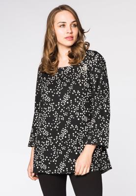 Yoek Tuniek met parels CONFETTI | Zwart | Maat 58/60