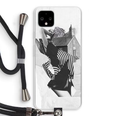 House: Pixel 4 XL Transparant Hoesje met koord