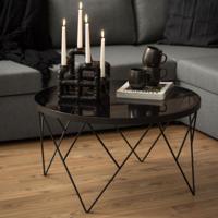 Bendt Ronde Salontafel 'Averill' Glas, 80cm