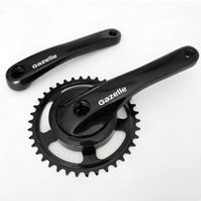 Gazelle crankstel nexus 3/32-38t alu zwart 175mm 3713150050