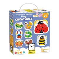 Banana Panda - oplopende puzzels kleine diertjes - 33st.