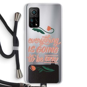 Optimistic flower girl: Xiaomi Mi 10T 5G Transparant Hoesje met koord