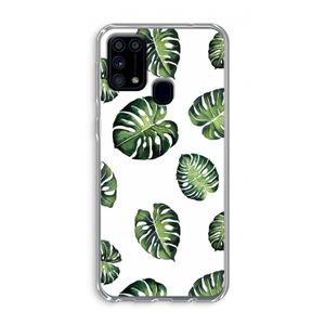 Tropische bladeren: Samsung Galaxy M31 Transparant Hoesje