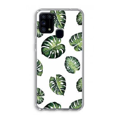 Tropische bladeren: Samsung Galaxy M31 Transparant Hoesje