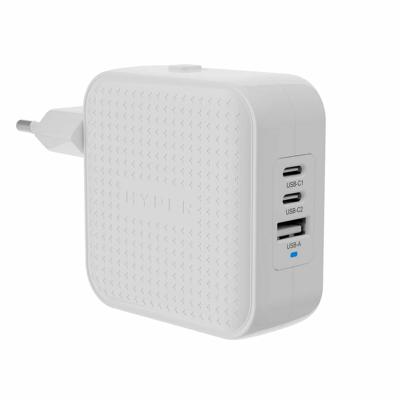 HYPER HyperJuice® 70W USB-C Reislader 70 W 1x USB-A, 2x USB-C Wit GaN, Met adapter voor Europa, Met adapter voor Verenigd Koninkrijk, Met adapter voor