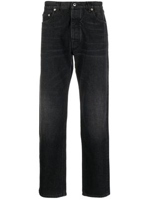 Off-White jean fuselé à patch logo - Gris