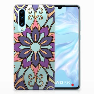 Huawei P30 TPU Case Purple Flower