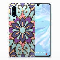 Huawei P30 TPU Case Purple Flower - thumbnail