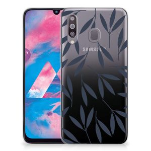 Samsung Galaxy M30 TPU Case Leaves Blue