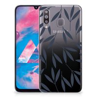 Samsung Galaxy M30 TPU Case Leaves Blue