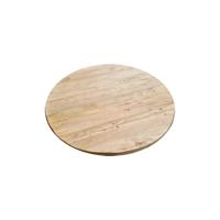 Salon tafelblad rond, diameter 60 cm en dikte 4 cm massief duurzaam elmwood