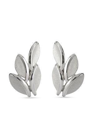 Susan Caplan Vintage boucles d'oreilles clips Trifari (années 1960) - Argent