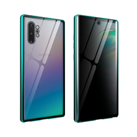 iPhone XS hoesje - Full body - Shockproof - Gehard glas - Metaal - Groen