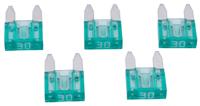 Dresselhaus zekering platte stekker "mini" flat fuse mini 30a light green / 5 pcs.