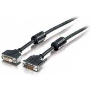 Equip 118972 DVI kabel 1,8 m DVI-D Zwart