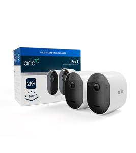 Arlo Pro 5 2K+ beveiligingscamera voor buiten, 2-cam