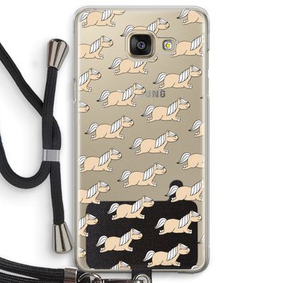 Ponys: Samsung Galaxy A5 (2016) Transparant Hoesje met koord