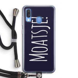 Moatsje!: Samsung Galaxy A40 Transparant Hoesje met koord
