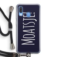 Moatsje!: Samsung Galaxy A40 Transparant Hoesje met koord