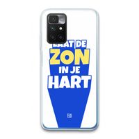 Laat de zon in je hart: Xiaomi Redmi 10 Transparant Hoesje