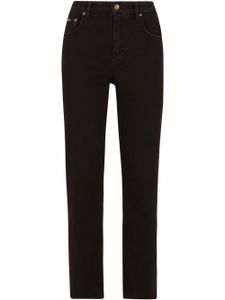 Dolce & Gabbana jean ample à effet usé - Noir