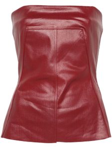 Rick Owens haut-bustier en coton - Rouge