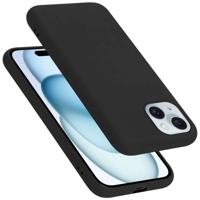 Cadorabo Hoesje geschikt voor Apple iPhone 15 Case in LIQUID ZWART - Beschermhoes TPU silicone Cover