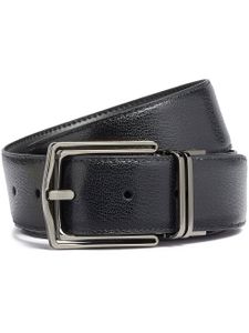 Zegna ceinture réversible en cuir - Noir