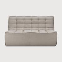 Ethnicraft Modulaire Bank 'N701' Eco, 2-zits, kleur Ecru