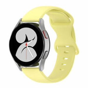 Solid color sportband - Geel - Samsung Galaxy Watch 3 - 45mm