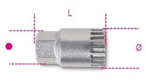 Beta 3973/4 trapasverwijderaar 1/2 sleutel met centreer pin