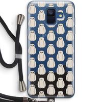 Uilen: Samsung Galaxy A6 (2018) Transparant Hoesje met koord