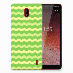 Nokia 1 Plus TPU bumper Waves Green