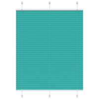 VidaXL Plissé rolgordijn 110x150cm stofbreedte 109,4cm petrol groen
