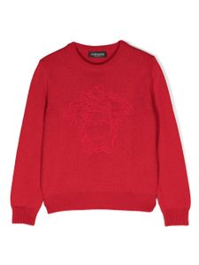 Versace Kids pull à motif Medusa Head - Rouge