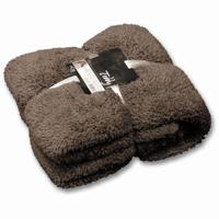 Plaid teddy 200x150 cm taupe - Unique living