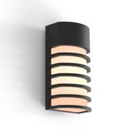 Buitenlamp voordeur e27 &apos;Fulton&apos; zwart design modern 24 cm - thumbnail