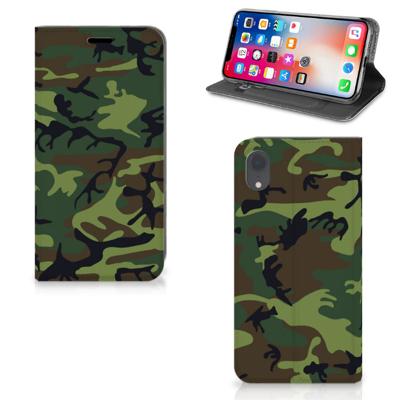 Apple iPhone Xr | Hoesje met Magneet | Army Dark