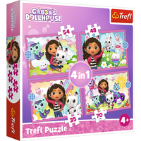 Gabby&apos;s Dollhouse 4-in-1 Puzzel - thumbnail