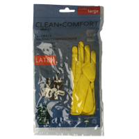 CLEAN-COMFORT Huishoudhandschoen geel maat L 1 Paar