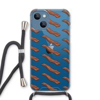Bacon to my eggs #2: iPhone 13 Transparant Hoesje met koord